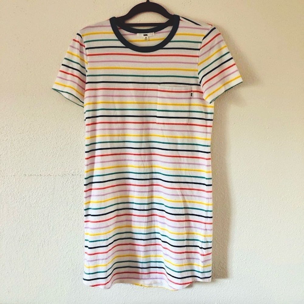 Vans Rainbow Stripe T-Shirt Dress
